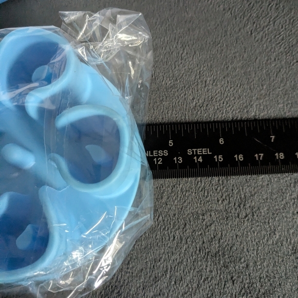 New Slow Feeder Insert, Blue Silicone - Picture 3 of 6